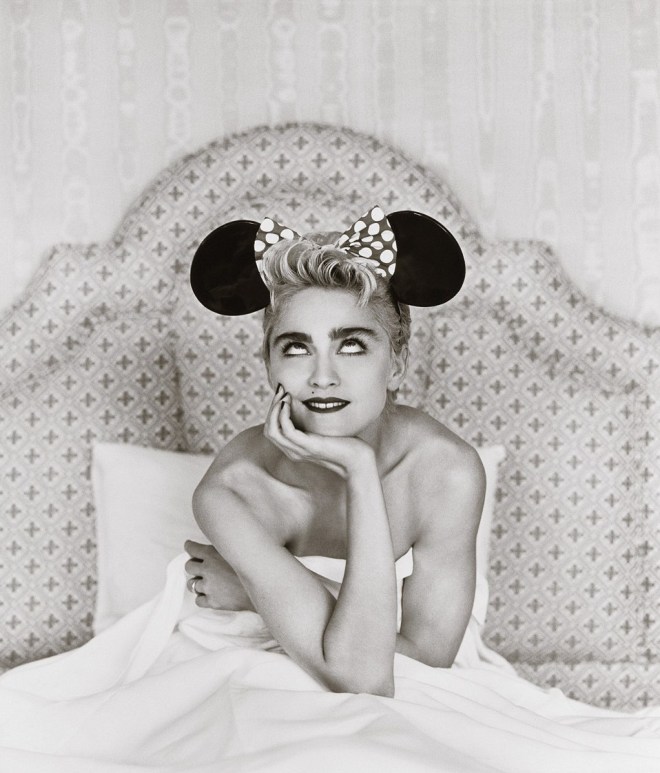 Madonna in Minnie Mouse ears (Japan)