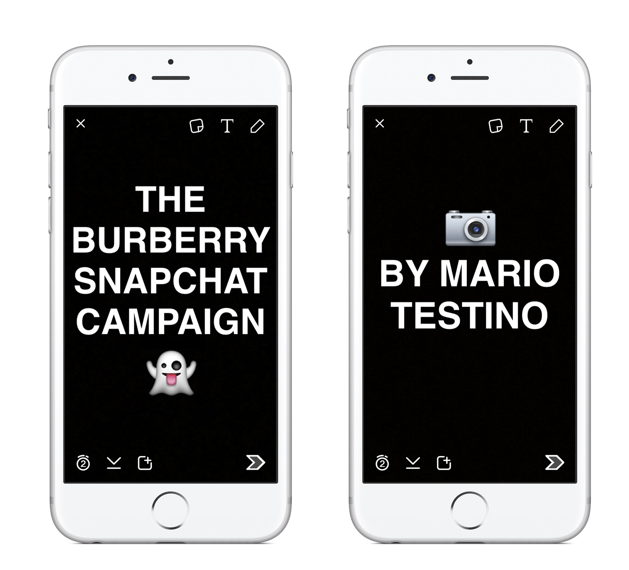 Burberry announcesment of the Snapchat Campaign