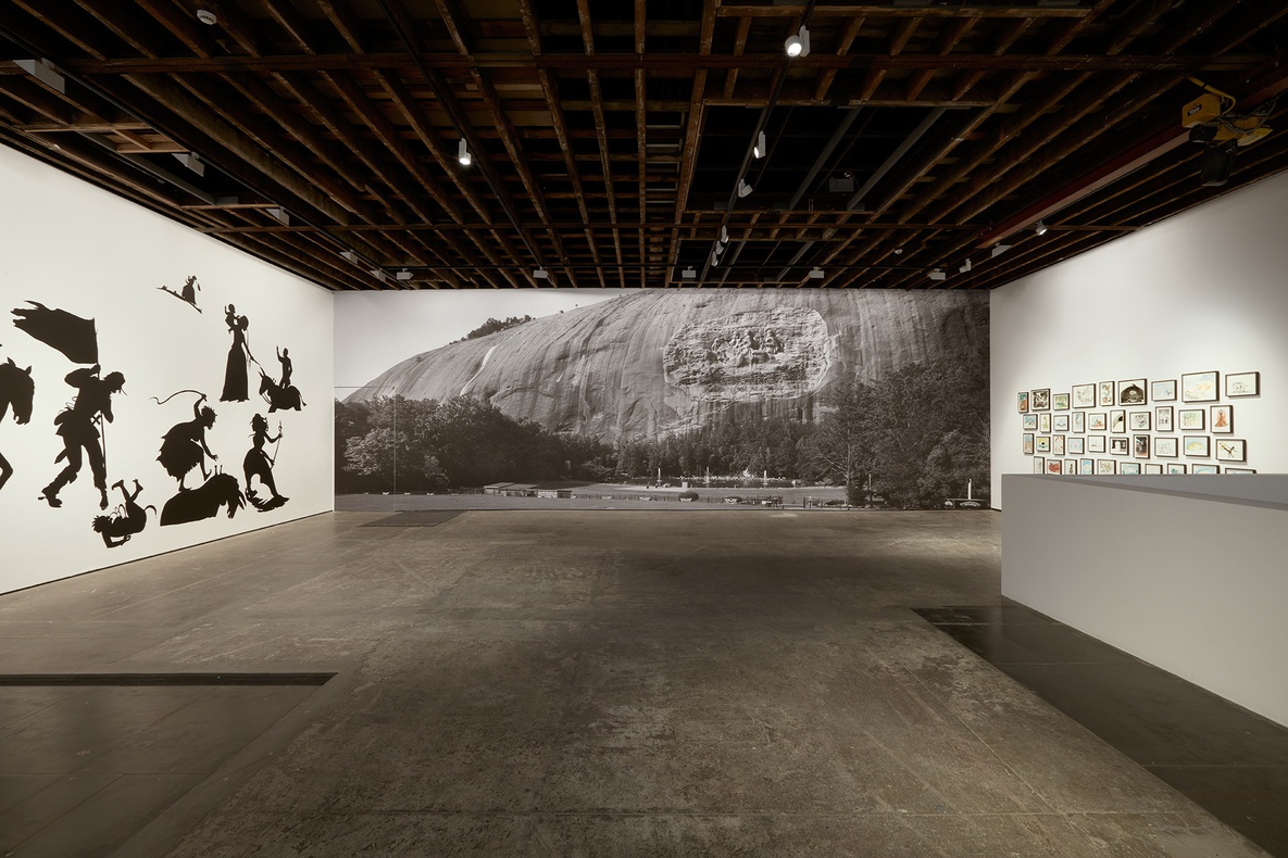 Installation View, Kara Walker, 'Go to Hell or Atlanta, Whichever Comes First', on view at Victoria Miro Gallery from 1 October to 7 November 2015