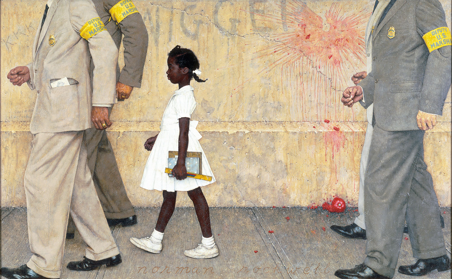 'The problem we all live with' by Norman Rockwell