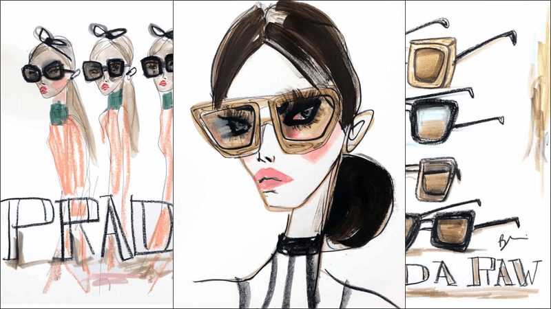 Prada Taps Illustrations For New “Raw Avenue” Eyeware&nbsp;Collection