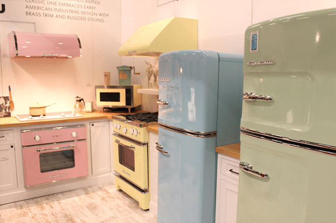 Big Chill Pastel Kitchen at the Architectural Digest Home Design Show