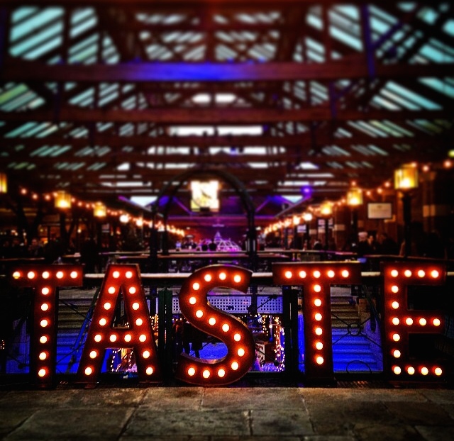 Taste of London Festival at Tobacco Dock in London