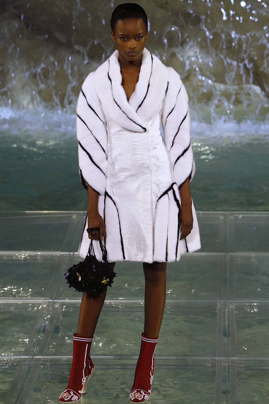 Anti-fur activists, PETA depict Karl Lagerfeld as the grim reaper over the latest Fendi couture&nbsp;show