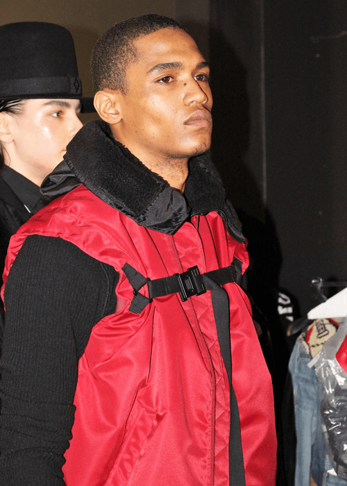 Model backstage at the Marcelo Burlon Fall 2017 menswear show©The Fashion Plate 2017 (photo by Lola Montanaro)