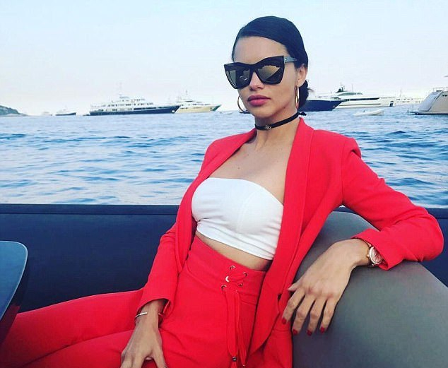 Adriana Lima Wore The Perfect Red Suit Vacationing In&nbsp;Monaco