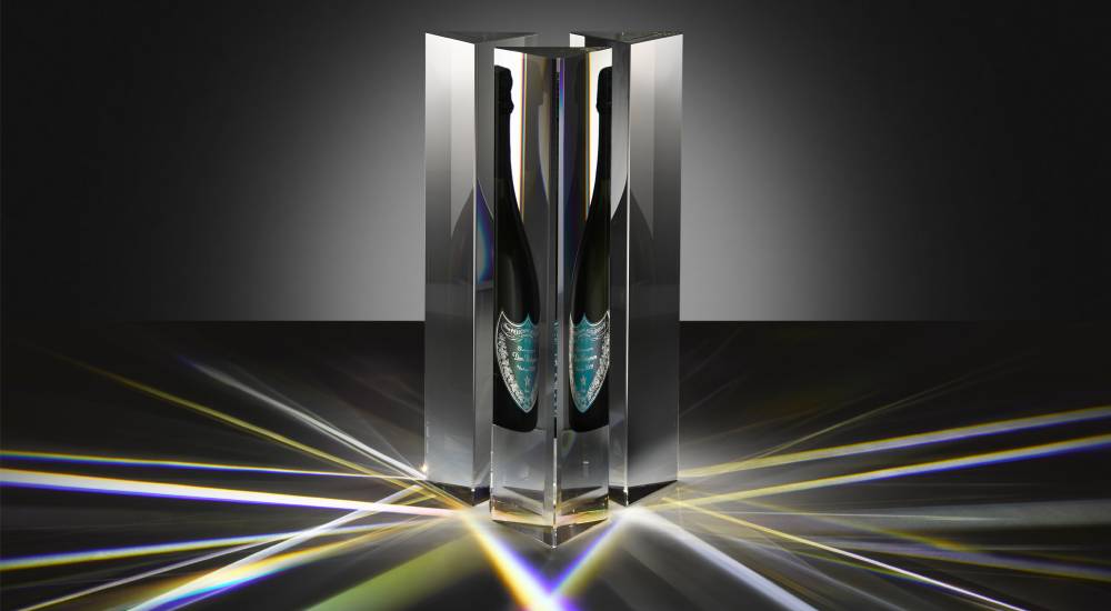 Dom Pérignon’s 2009 Vintage Bottle Design By Japanese Artist Tokujin&nbsp;Yoshioka.