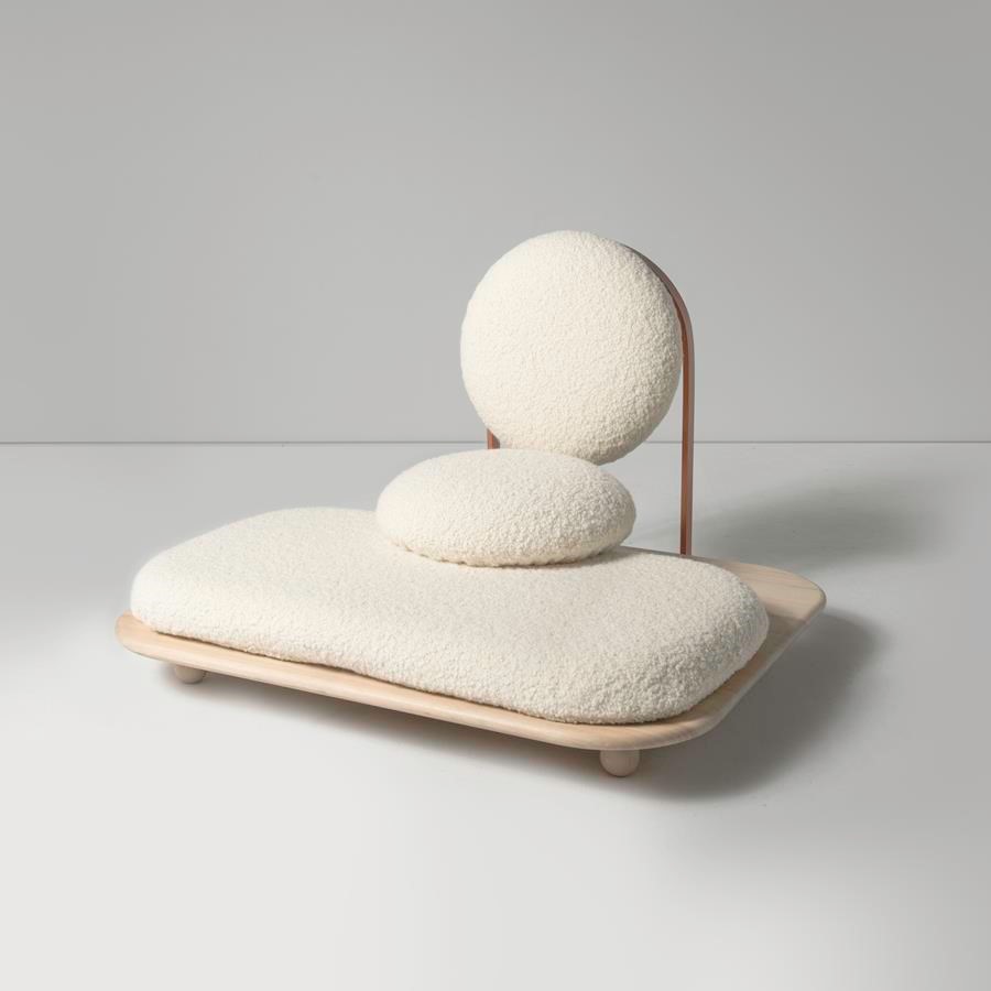 This Bouclé Chair At Design Basel Miami Is The New Chanel&nbsp;Jacket.