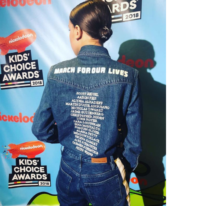 Calvin Klein And Millie Bobby Brown Collaborate For The March For Our Lives&nbsp;Movement.