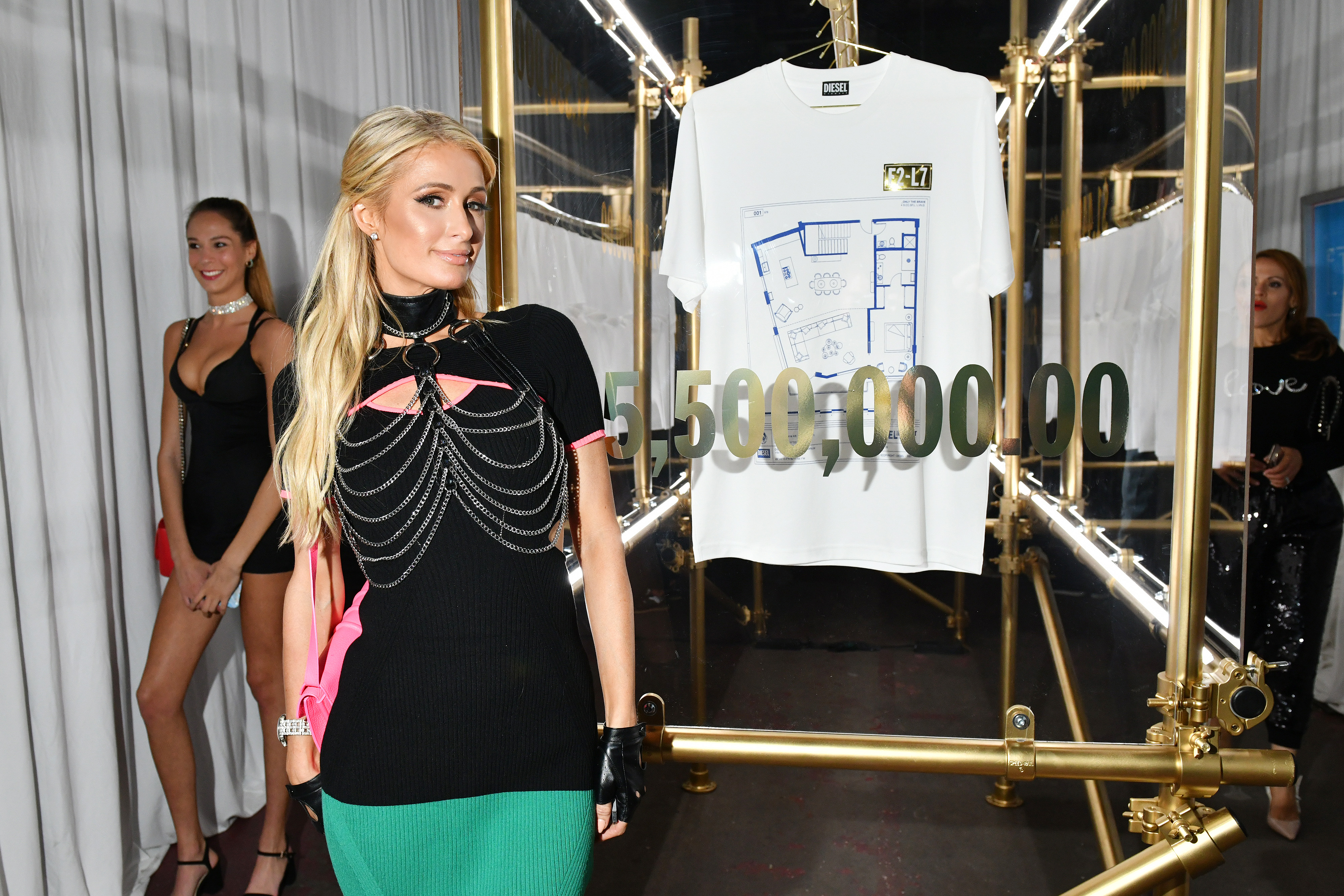 MIAMI, FLORIDA - DECEMBER 04: Paris Hilton attends as DIESEL celebrates the exclusive launch of DIESEL Wynwood 28, their first residential building, with a DJ set by Amrit at Barter on December 04, 2019 in Miami, Florida. (Photo by Craig Barritt/Getty Images for Diesel)