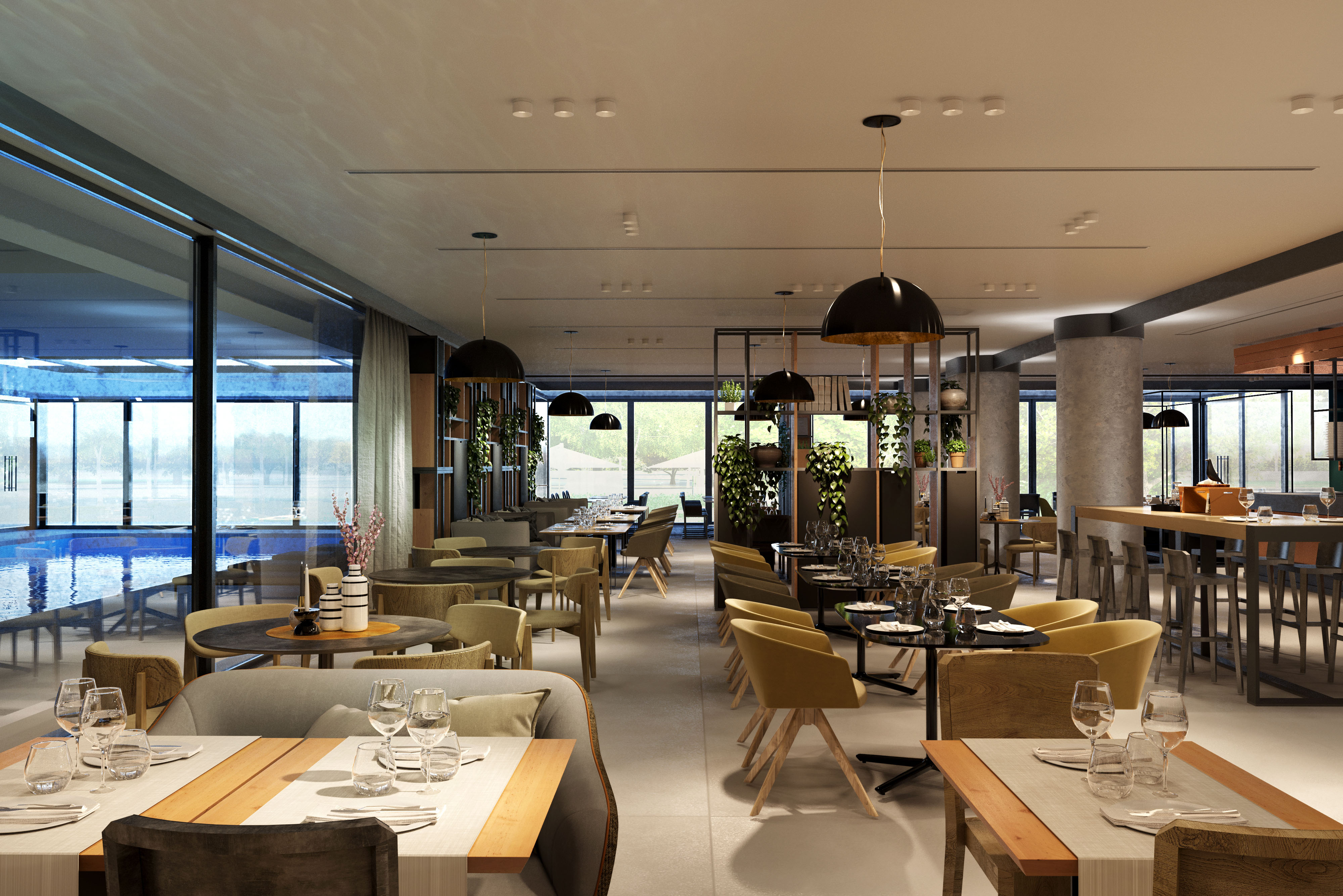 Photo renderings from the Starhotels project in Bologna (photo: Massimo Iosa Ghini)