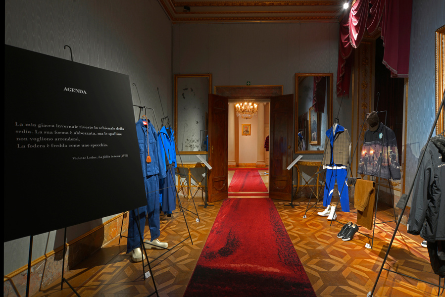 Installation inside the Pitti Uomo pavilion in Florence, City. (photo: Alessandro Ciampi)