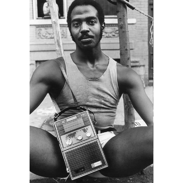 New York photographer Arlene Gottfried, "Guy with radio", copyright Arlene Gottfried (photo: courtesy Nadine Dinter PR)