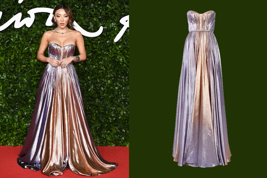 Jessica Wang in Ralph & Russo RTW at the 2019 British Fashion Awards. (photo: Ralph & Russo)
