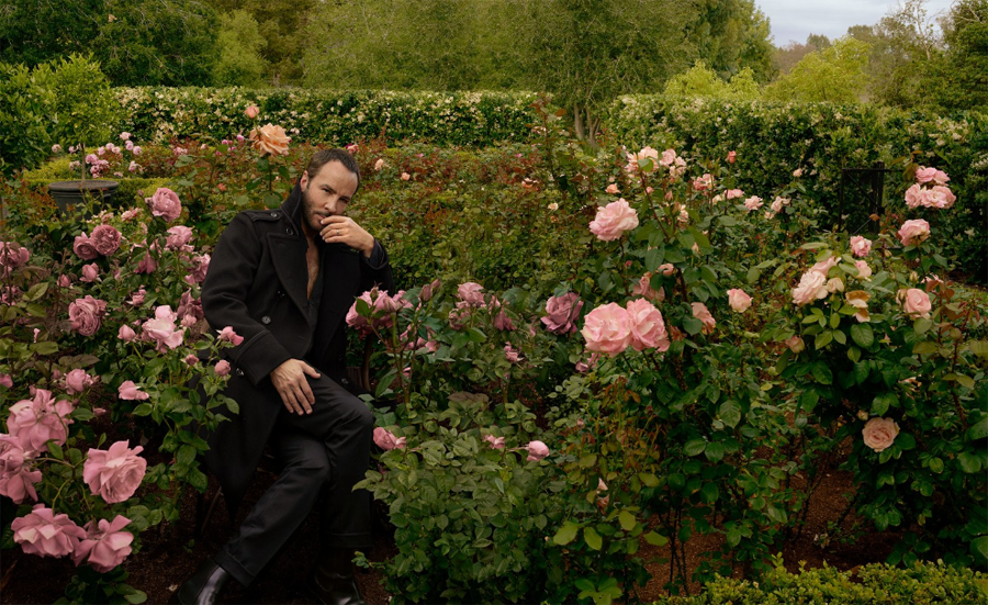 Tom Ford photographed by Annie Leibovitz, Vogue, September 2019. (photo: Vogue Magazine)