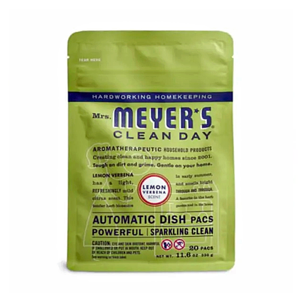 Mrs. Meyer's Clean Day Automatic Dishwasher Soap Packs, 8.99 USD. (photo: Mrs. Meyers)