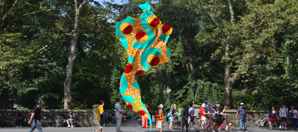"Wind & Sails" sculpture by Yinka Shonibare in Central Park, NYC. (photo: courtesy)