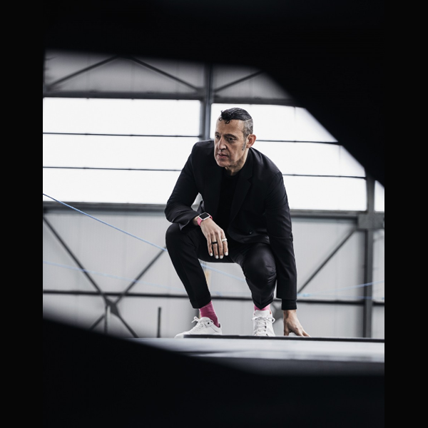 Designer Karim Rashid and Boss yachtsman Alex Thomson (photo: courtesy Karim Rashid)