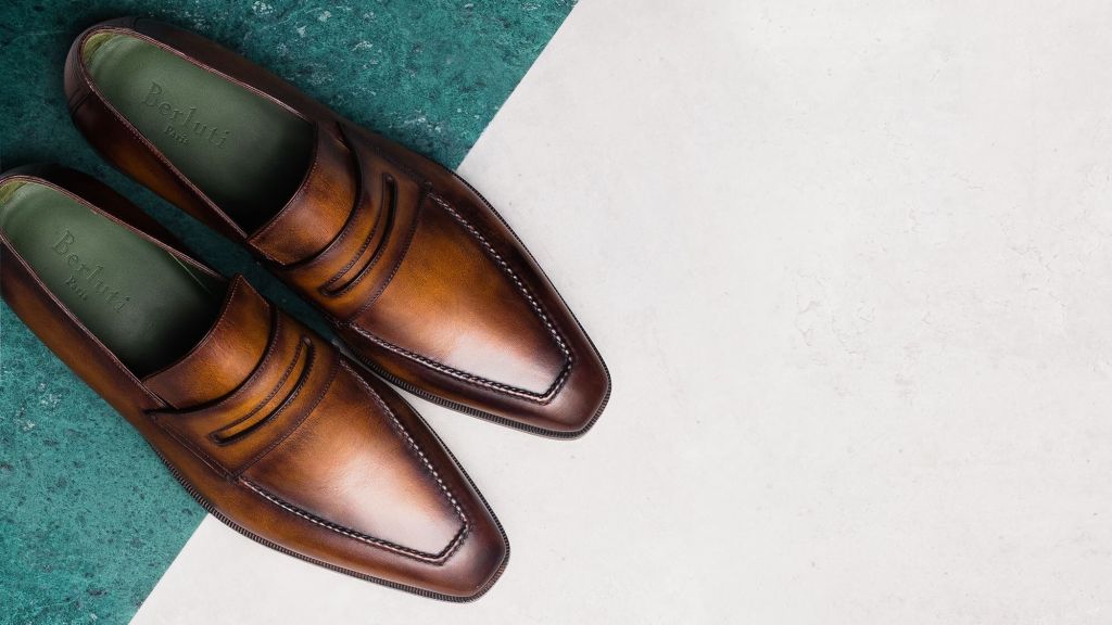Berluti shoes with signature patina (photo: courtesy Berluti)